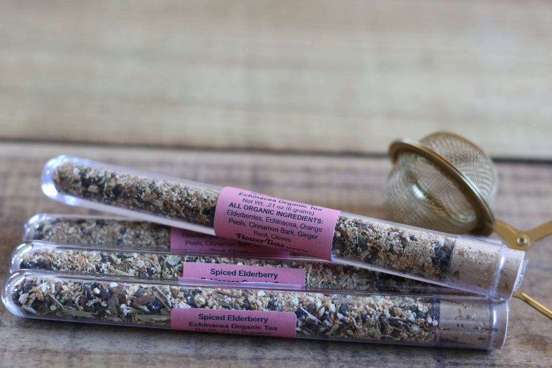 Loose Leaf Tea Test Tube: Spiced Elderberry Echinacea No Caffeine