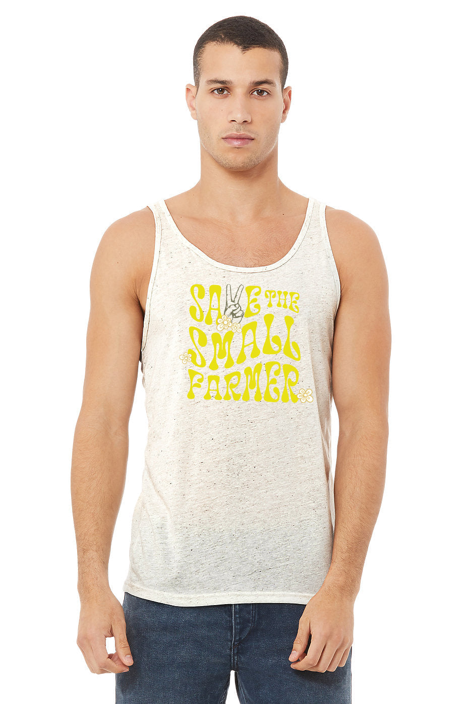 WWF "Save the small farmer" | Unisex Tank | Oatmeal Tri Blend