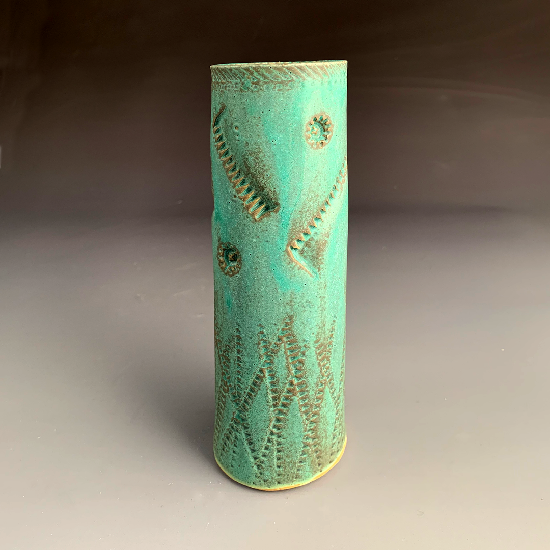 Tall Round Bud Vase
