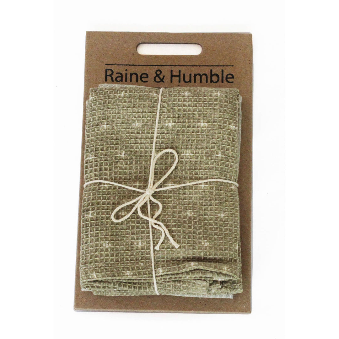 Wild Mini Bee Tea Towel Set/2 Sage