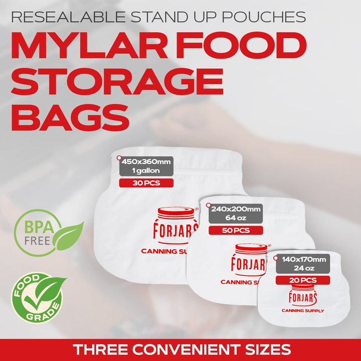 Forjars® 30 count 1 Gallon Mylar Bags