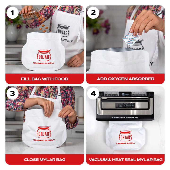 Forjars®  50 count 64oz Mylar Bags