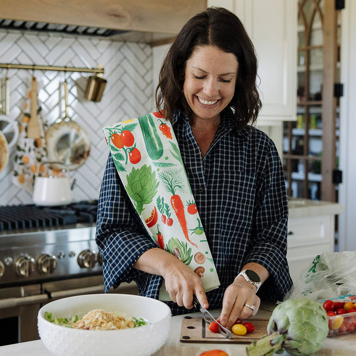 Farm Fresh Veggies Tea Towel