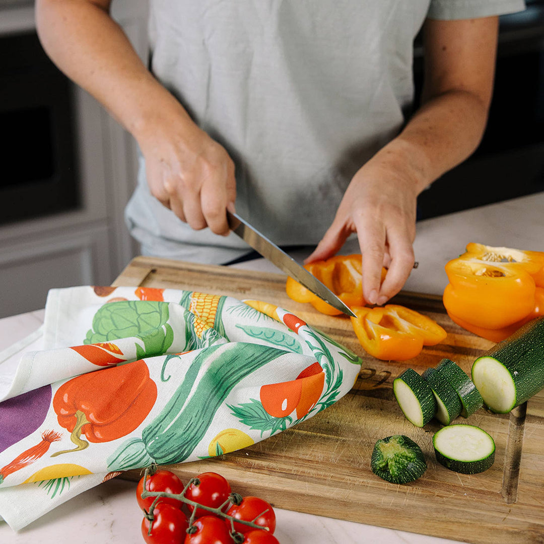 Farm Fresh Veggies Tea Towel