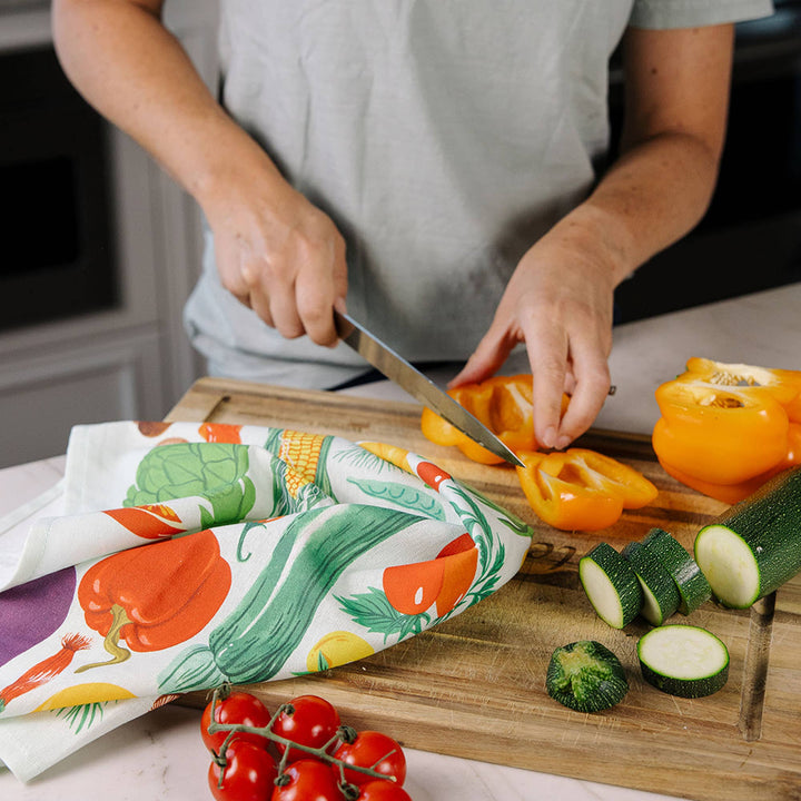 Farm Fresh Veggies Tea Towel