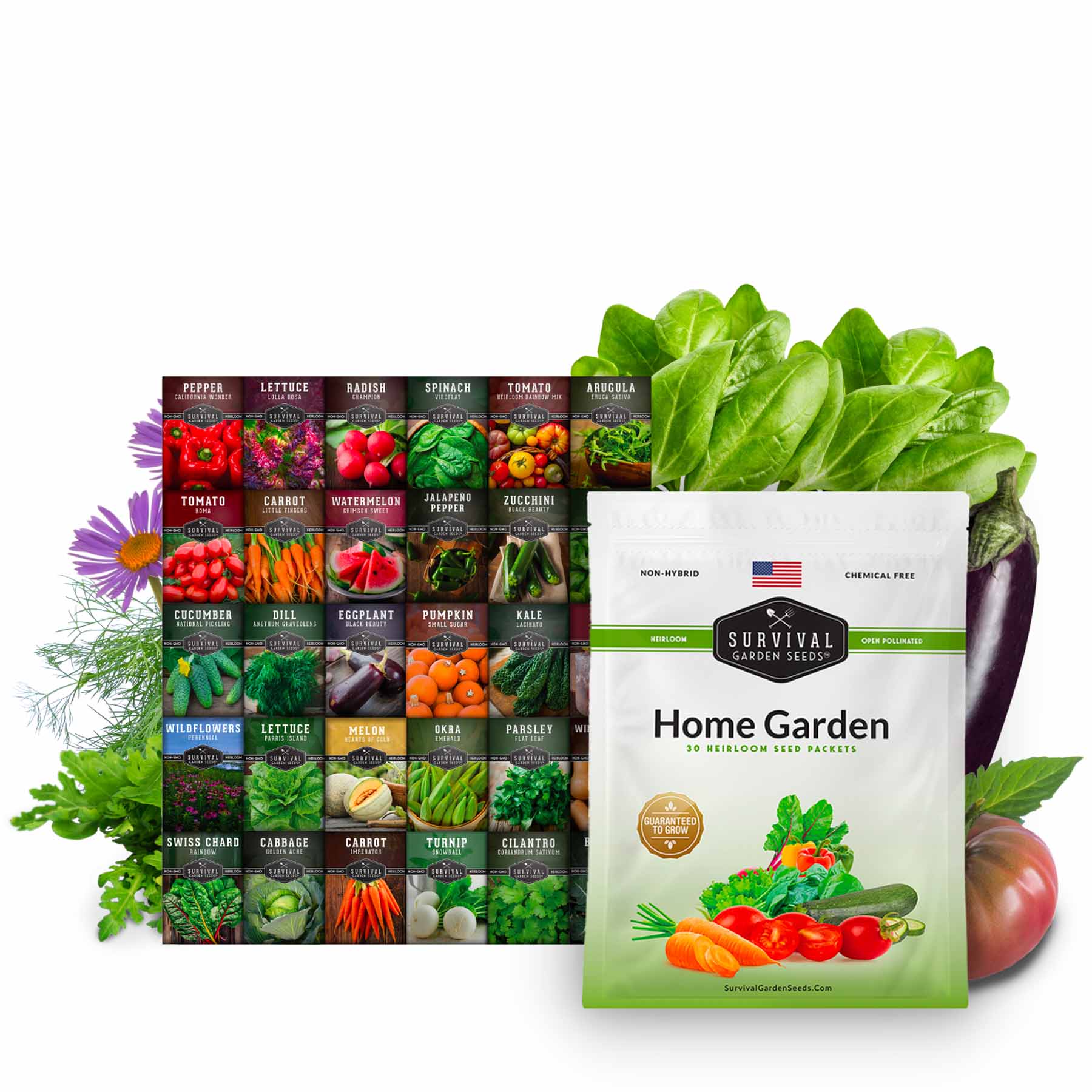 packets of garden seeds Home Garden 30 Seed Packet Collection