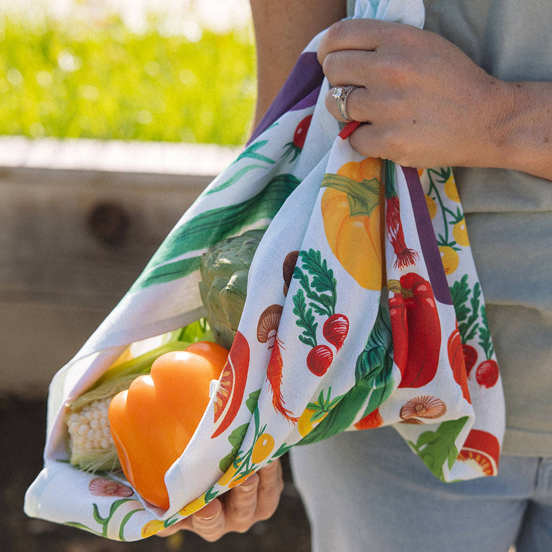 Farm Fresh Veggies Tea Towel