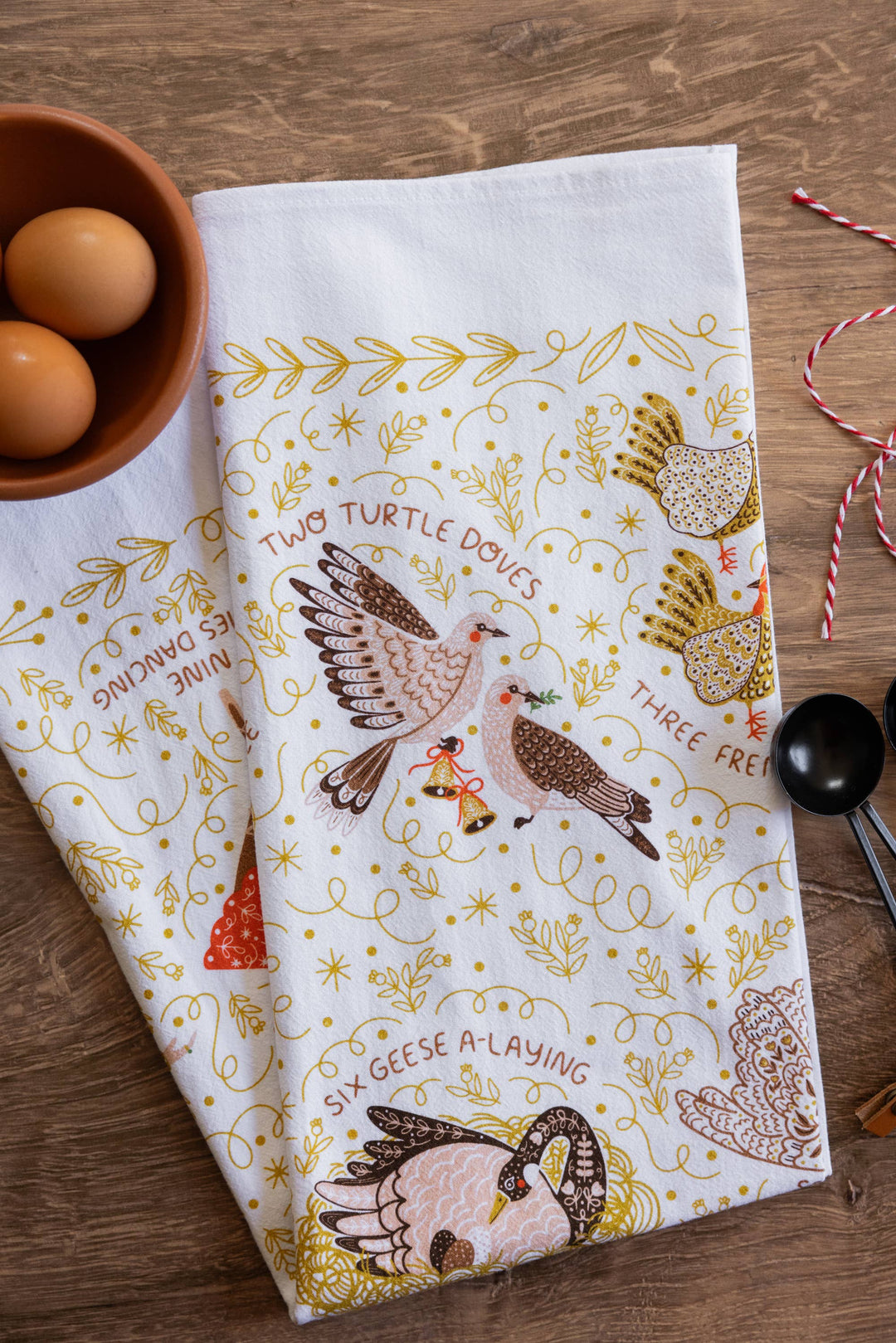 12 Days of Christmas Tea Towel