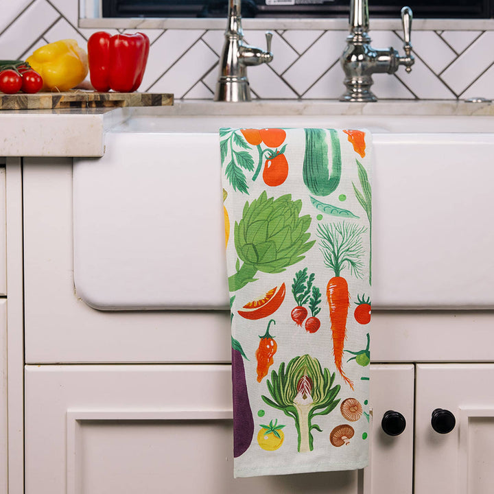 Farm Fresh Veggies Tea Towel