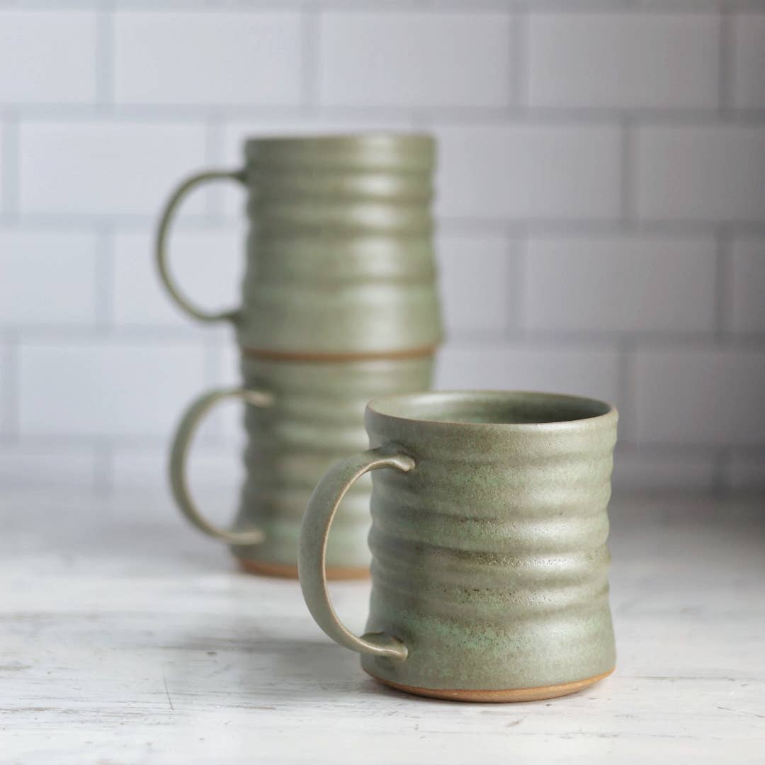 Diner Inspired Mug in Sage Green