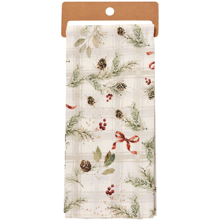 Christmas Greenery Kitchen Towel