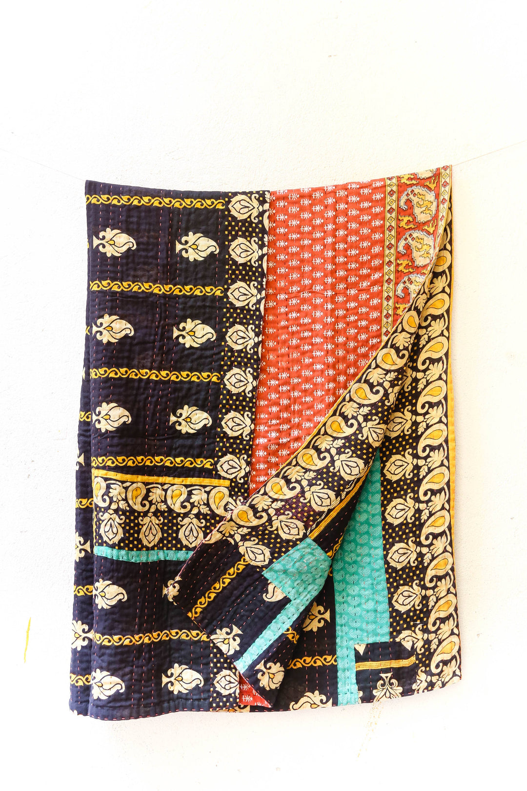 Kantha Throw Blanket