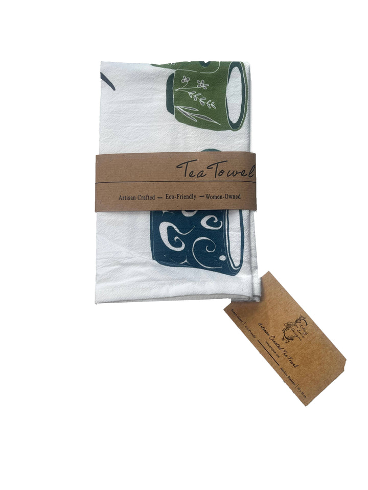 Artisan Coffee Cup Edition -Eco-friendly Kitchen Tea Towel