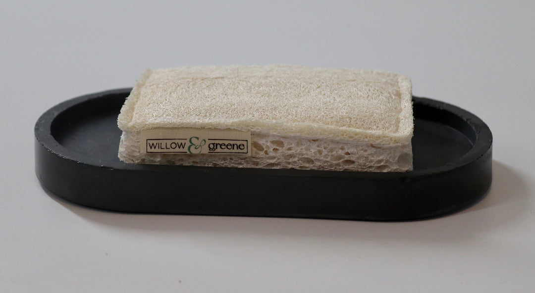 Loofah & Wood Pulp Sponge: Single Sponge