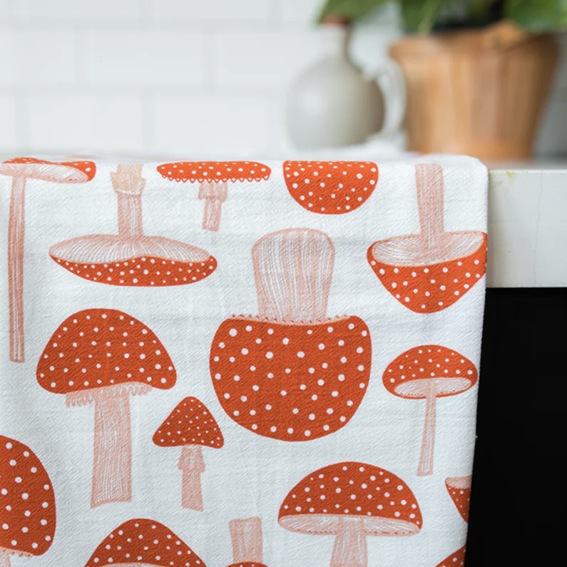 Mushroom Tea Towel