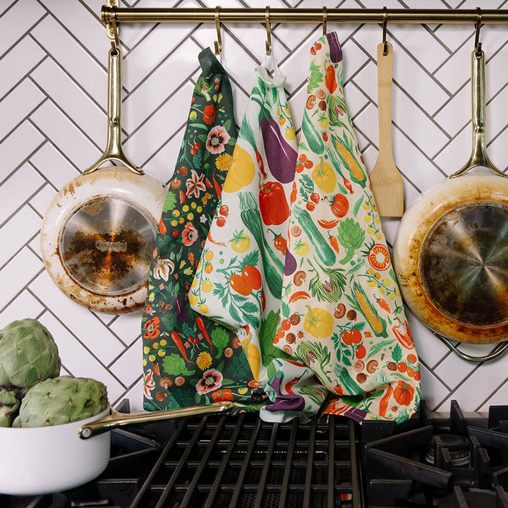 Farm Fresh Veggies Tea Towel
