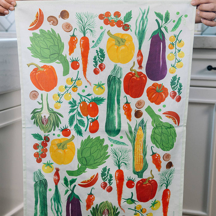 Farm Fresh Veggies Tea Towel