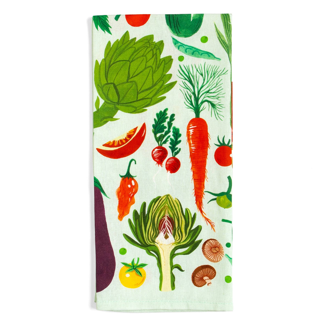 Farm Fresh Veggies Tea Towel