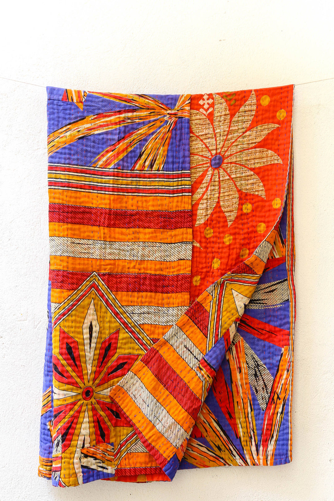 Kantha Throw Blanket