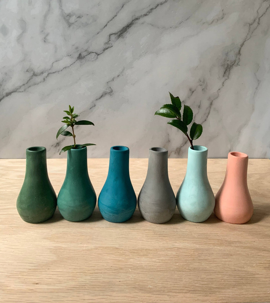 Miniature Bud Vases (Terra Cotta, set of 4)