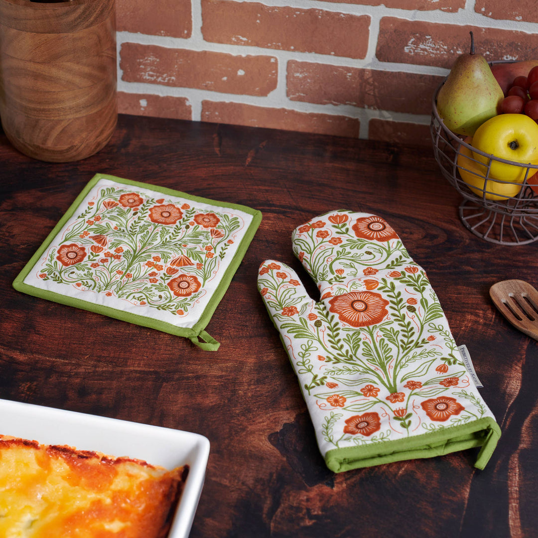 Poppies Folk Art Kitchen Set