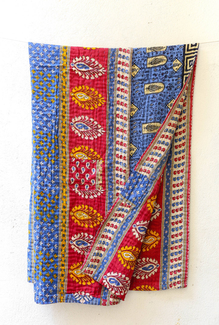 Kantha Throw Blanket