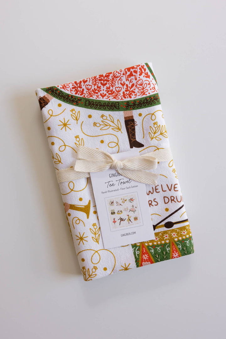 12 Days of Christmas Tea Towel