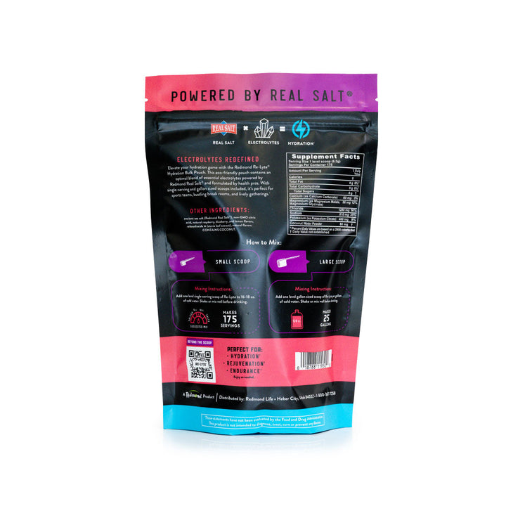 Re-Lyte Hydration Electrolyte Powder Bulk Pouch 175 Servings