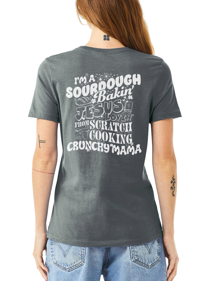 "Sourdough Baking Crunchy Mama" Unisex Tee