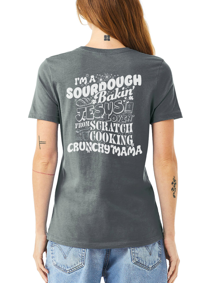 "Sourdough Baking Crunchy Mama" Unisex Tee