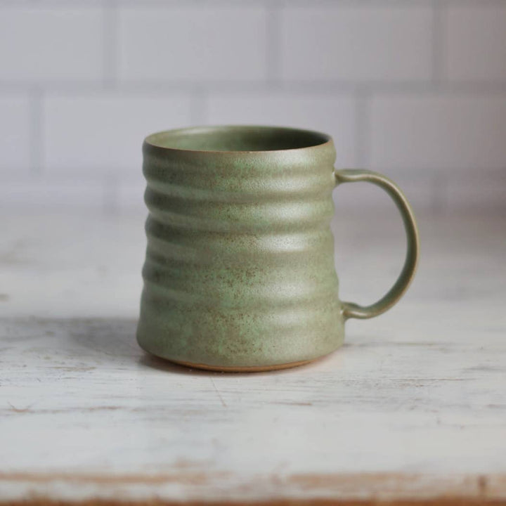 Diner Inspired Mug in Sage Green