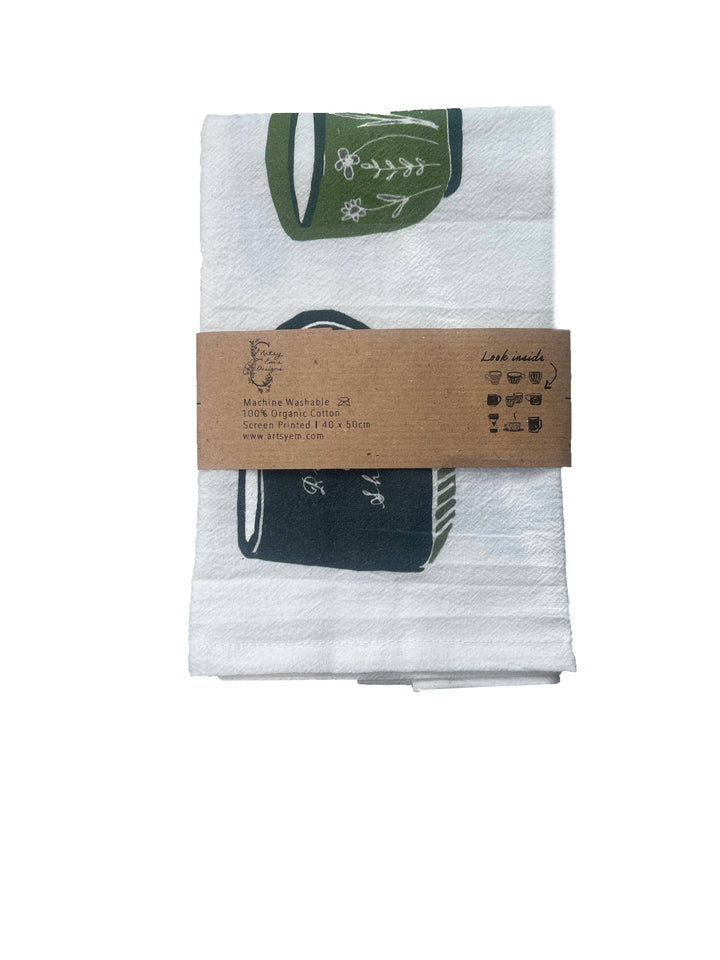 Artisan Coffee Cup Edition -Eco-friendly Kitchen Tea Towel