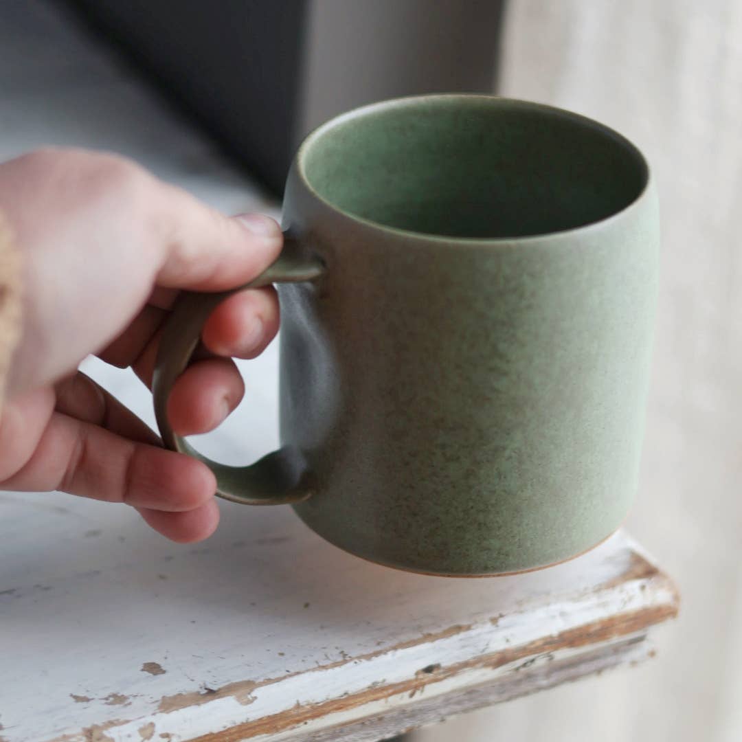 Smooth Handmade Pottery Mug | Sage Green