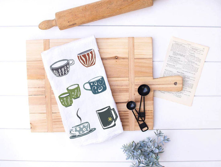 Artisan Coffee Cup Edition -Eco-friendly Kitchen Tea Towel