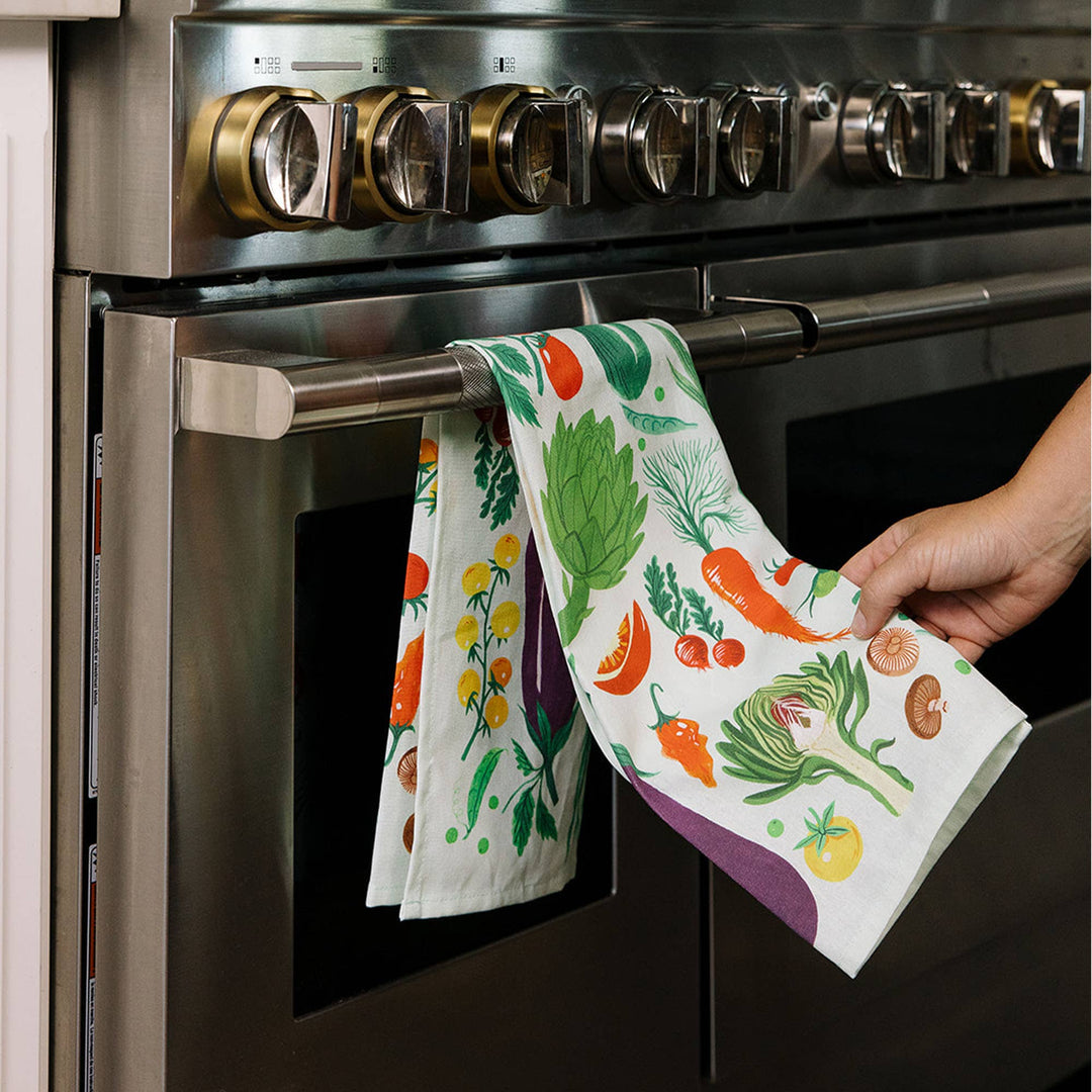 Farm Fresh Veggies Tea Towel