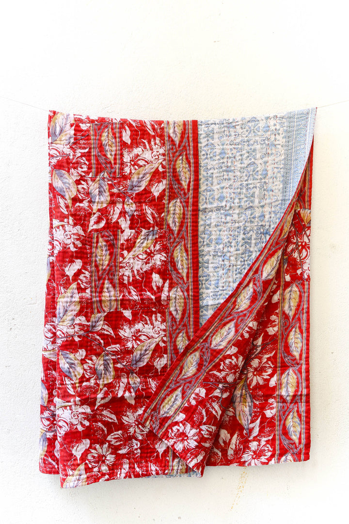 Kantha Throw Blanket