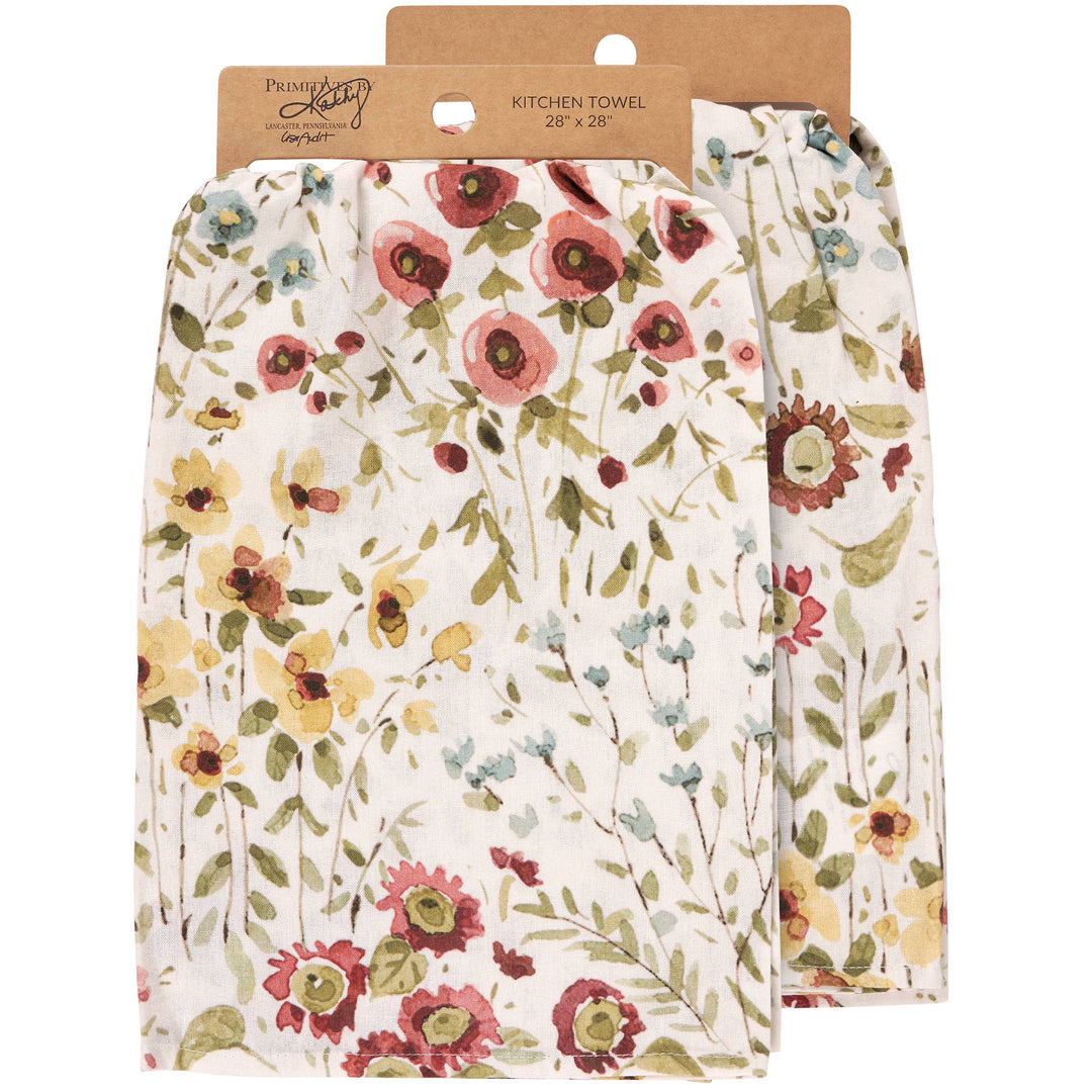 Fall Wildflowers Kitchen Towel