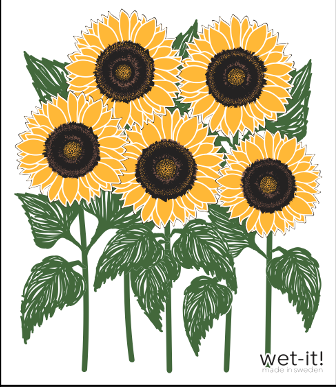 Sunflower Field Swedish Cloth