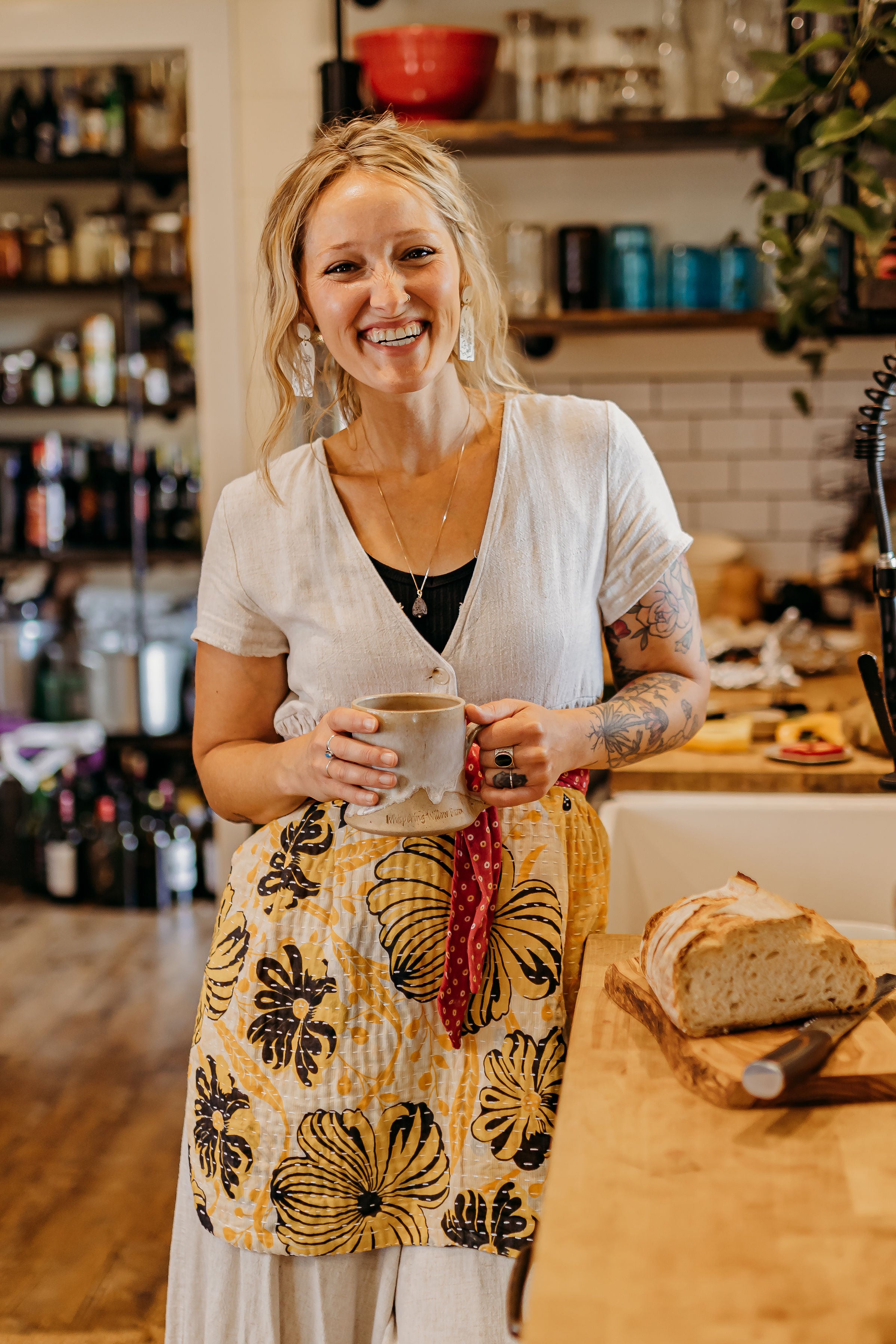 Kantha Apron – The Whispering Willow Farm