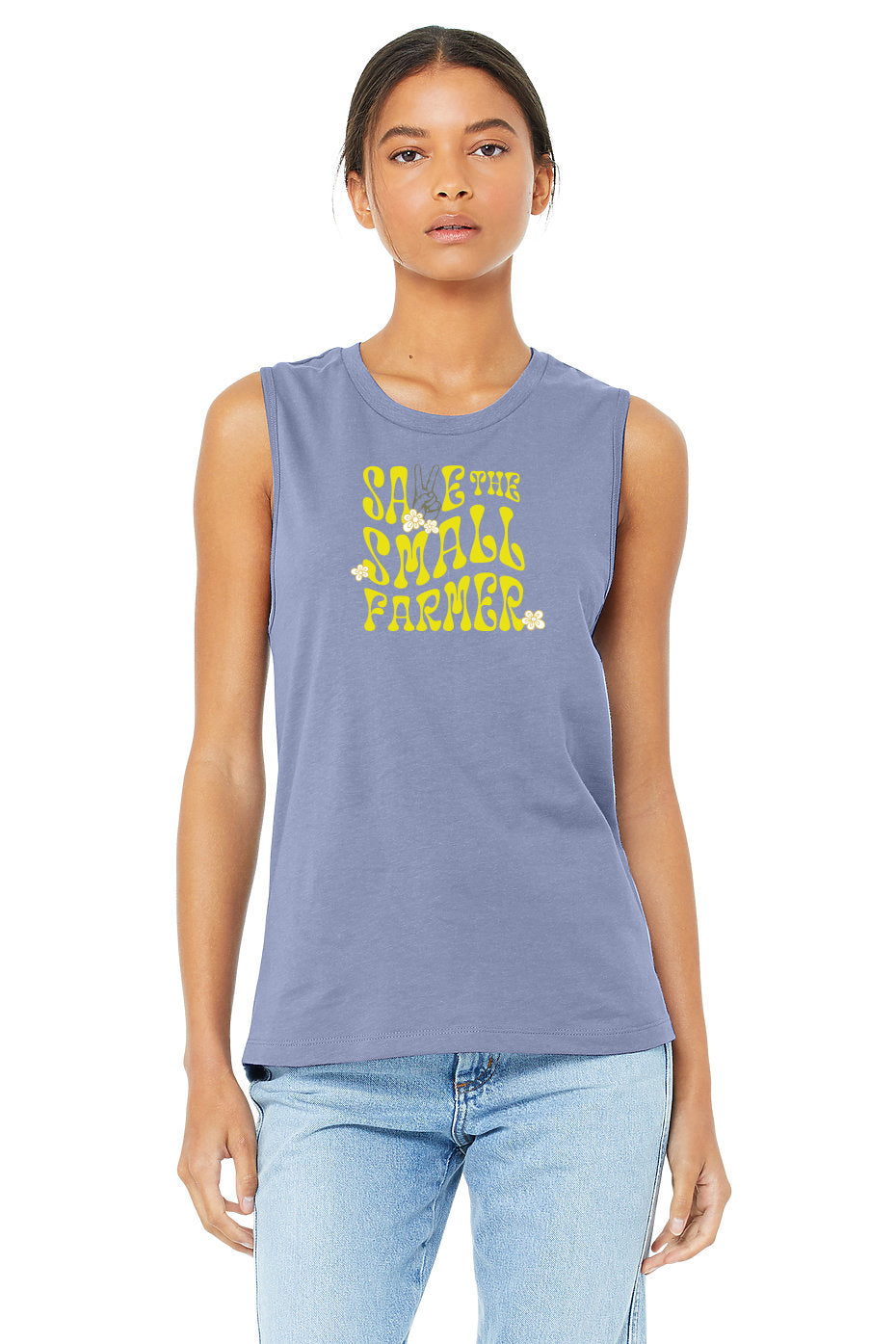 WWF "Save the small farmer" | Women's Muscle Tank | Lavender Blue