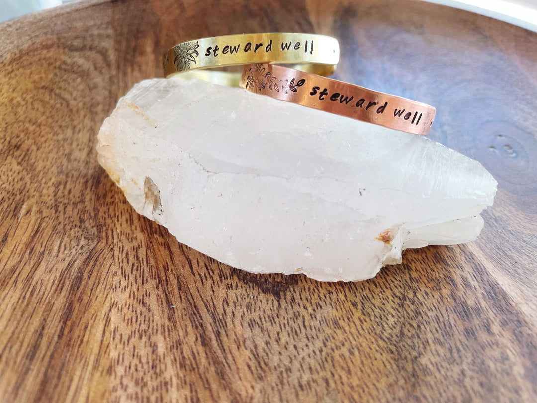 Steward Well Brass & Copper Cuff Bracelets