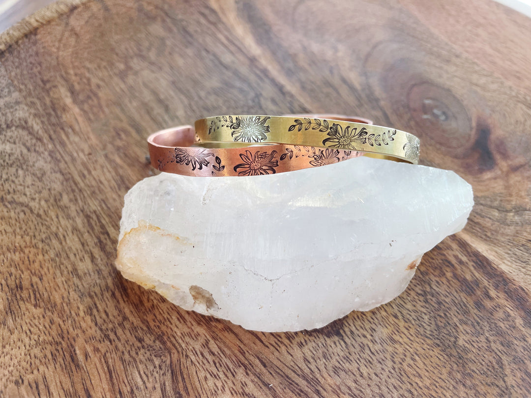 Steward Well Brass & Copper Cuff Bracelets
