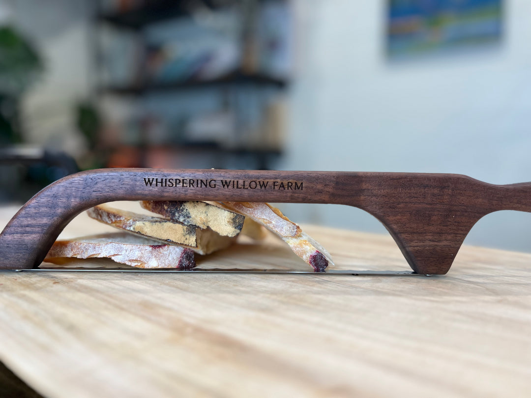 Solid Walnut - Wood Bread Bow (Stainless Steal Blade)