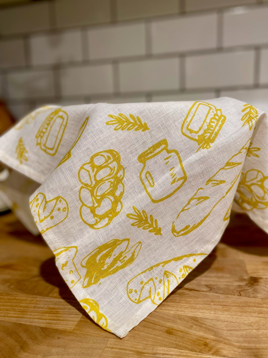 Linen Bread Baker Tea Towel