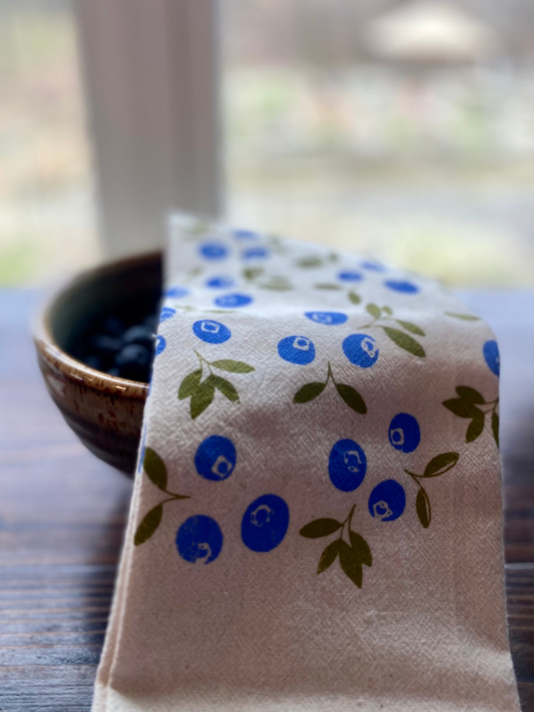 Blueberry Kitchen Towel, Tea Towel