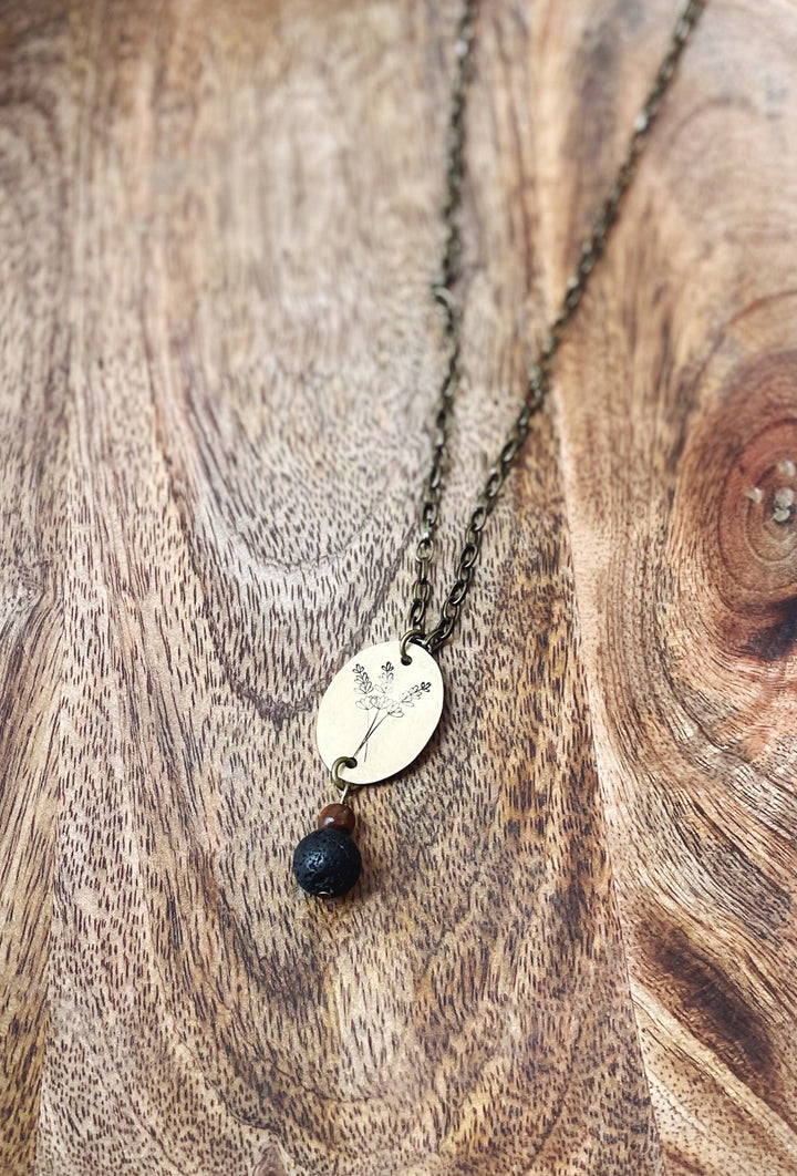 Lavender Bloom Essential Oil Necklace
