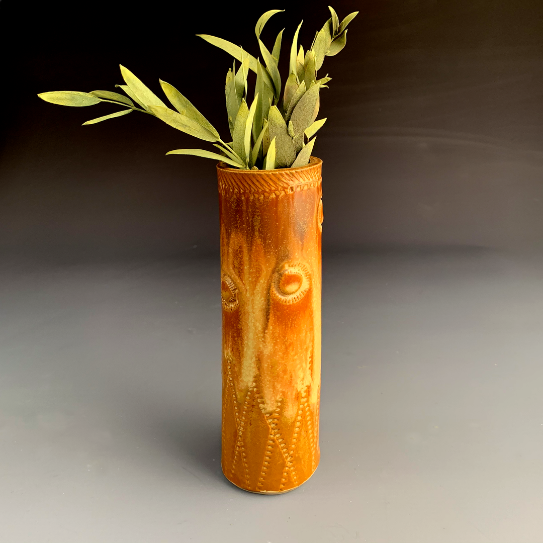 Tall Round Bud Vase